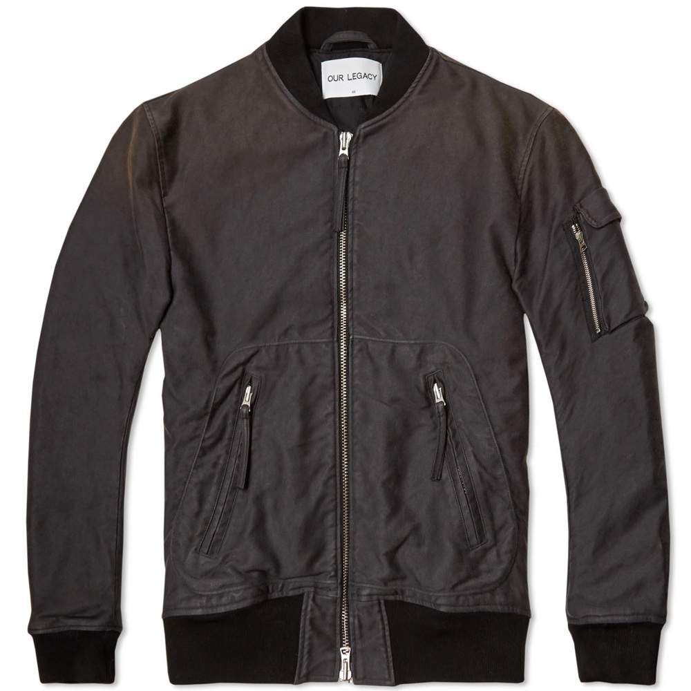 Our Legacy Men's Black Bomber Jacket